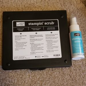 Stampin Scrub stamp cleaner and solution